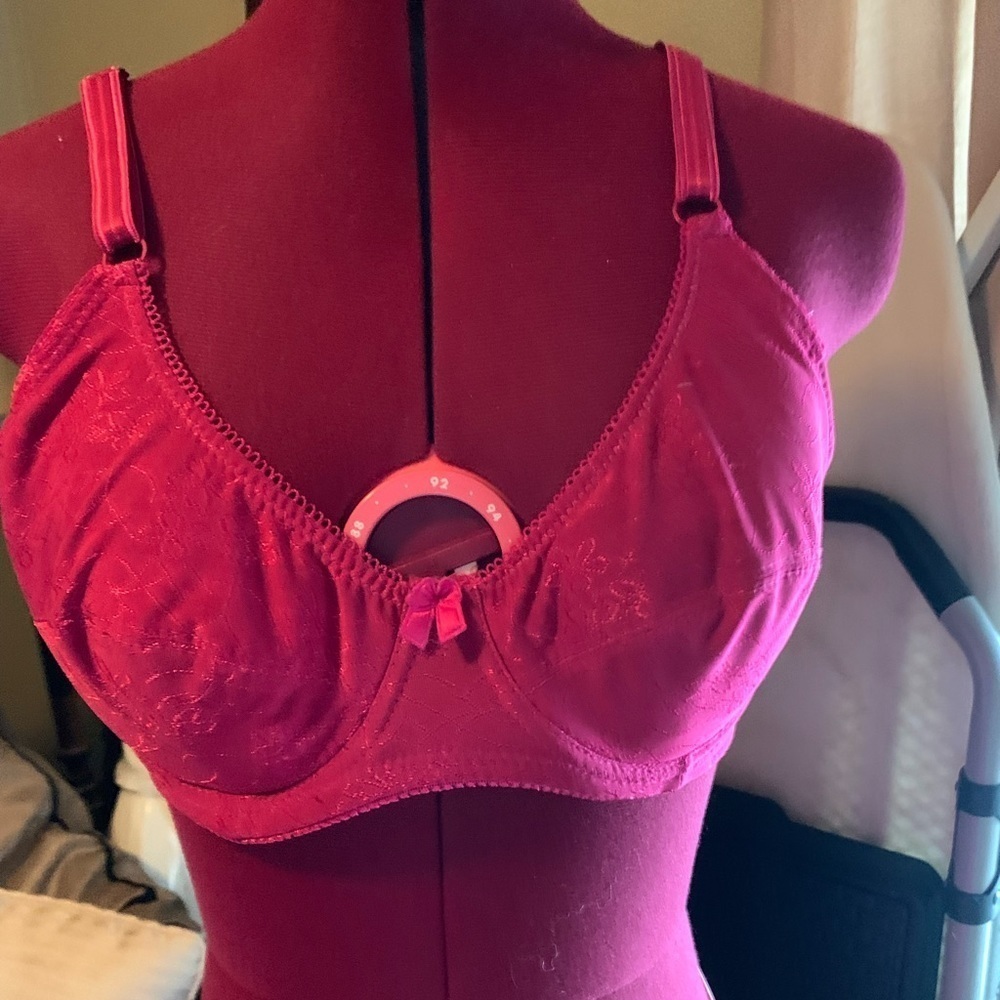 Mamia Jacquard bra with front bow NWOT
